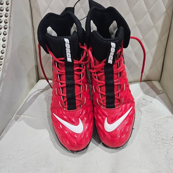 Nike Force Savage Elite 2 TD Football Cleats Red/Black Size 11.5 Mens Molded Stu - Picture 1 of 9